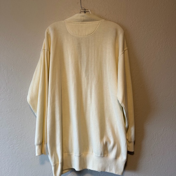 Basic Editions, Women’s Ivory Pockets Button Up V Neck Cardigan, Size L - Picture 4 of 6